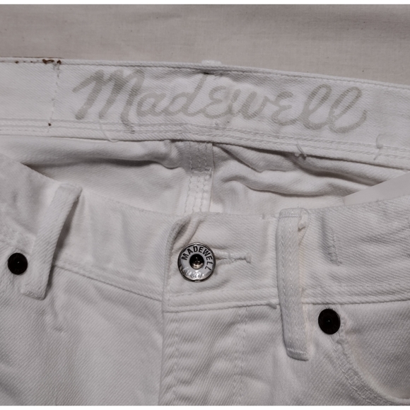Madewell ankle zip crop white jeans size 27 - Picture 5 of 16